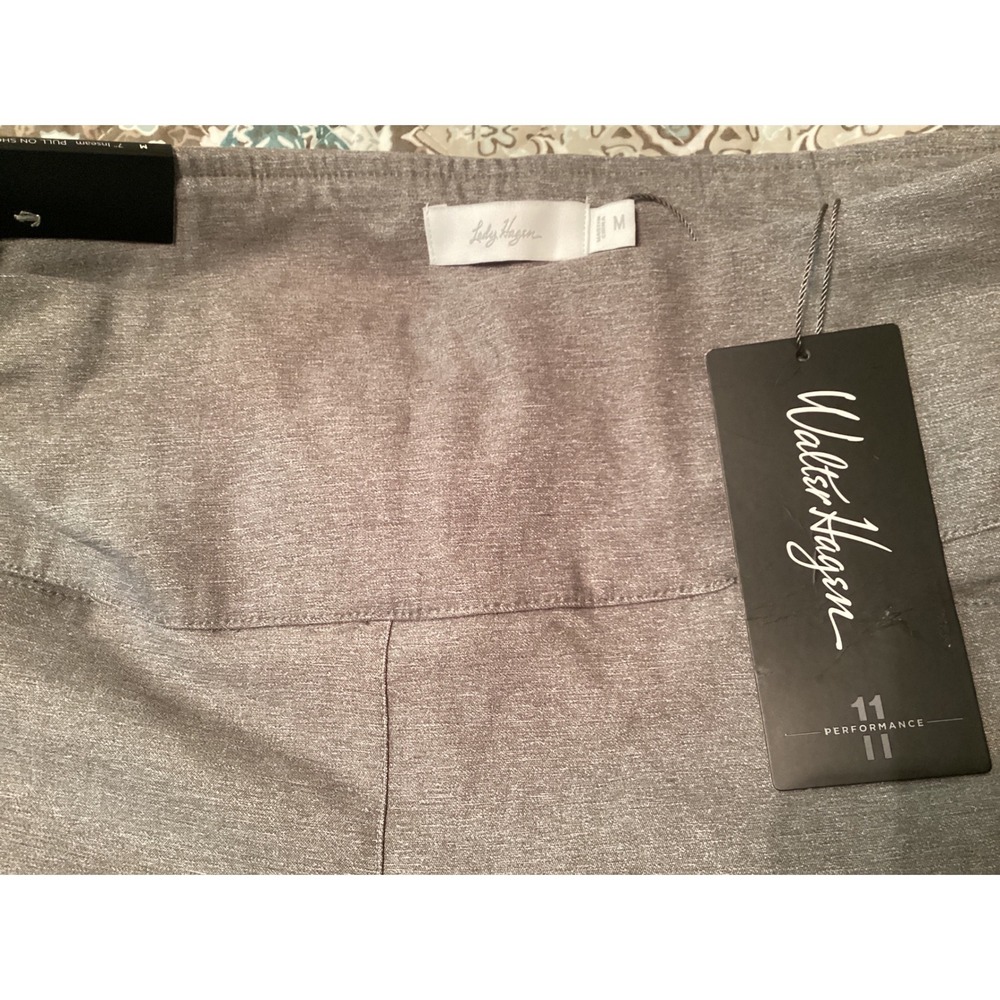 Lady Hagen P11 Sculpt 7 Inch Golf Shorts Womens Medium Light Heather Grey New - Picture 3 of 5